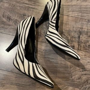 Pony Hair Zebra Pumps!